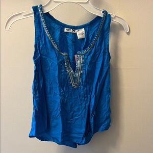 Scooter Brown Girls' Royal Blue Beaded Tank Top